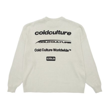 Logotype Knit Silk Grey