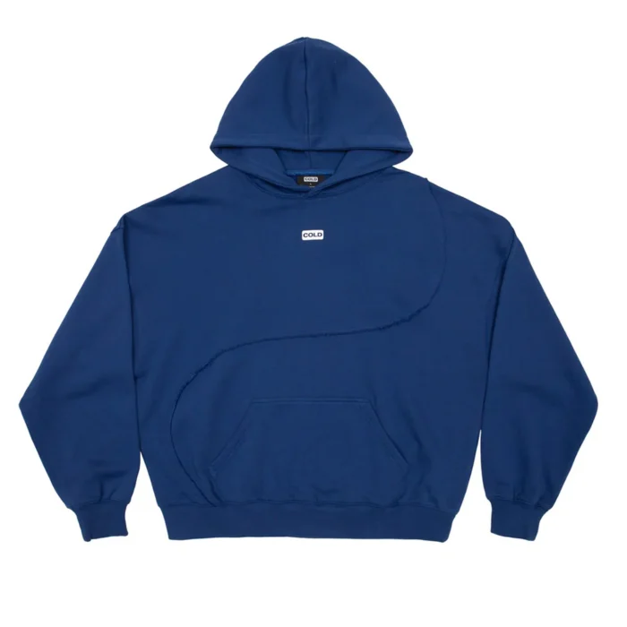 Y-Y Patchwork Hoodie Bright Blue