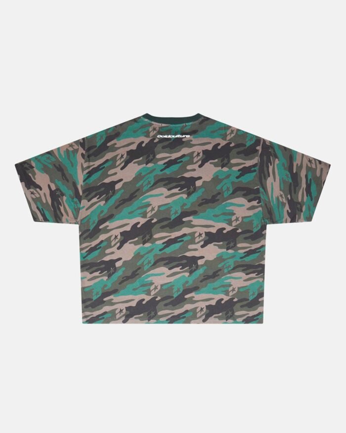 Cold Culture Wassap Fam Tee Camo Green